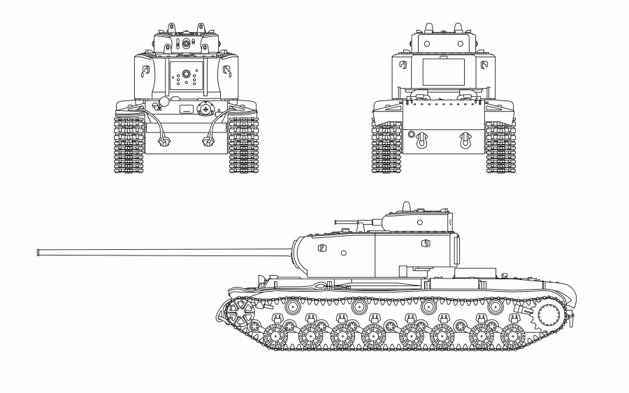 Раскраска танк кв 44