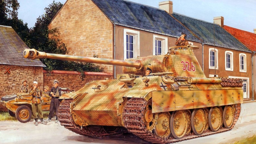 6168 Dragon 1/35 SD.KFZ.171 Panther a late Production (Normandy 1944)