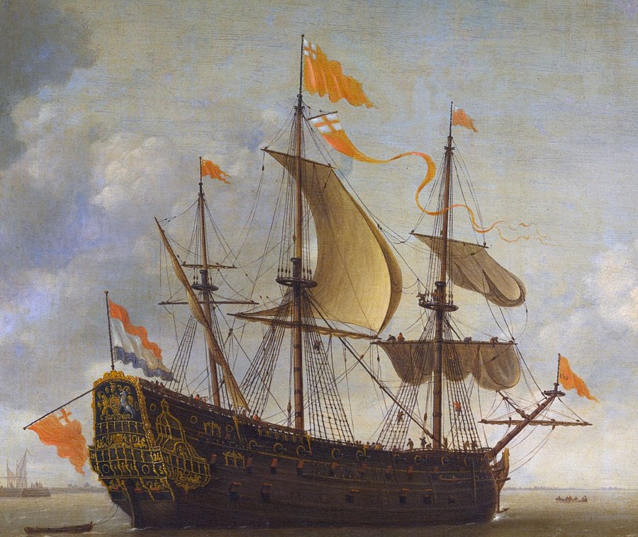 Написать фрегаты. Корабль Фредерик 1636. HMS Royal Charles 1655.