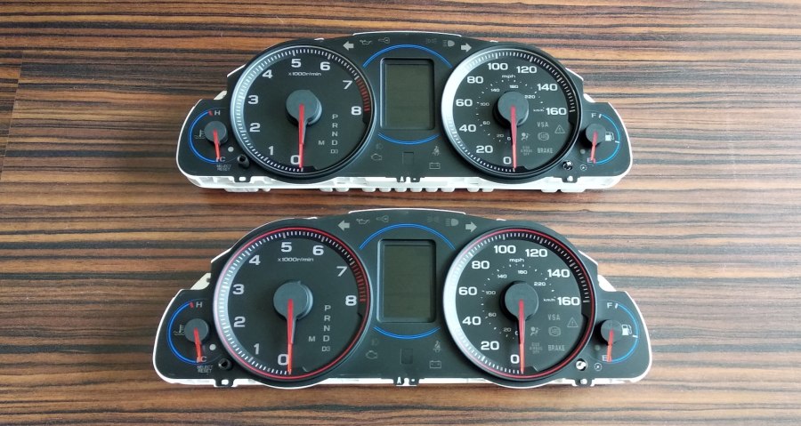 Пересвет приборки Honda Accord 6