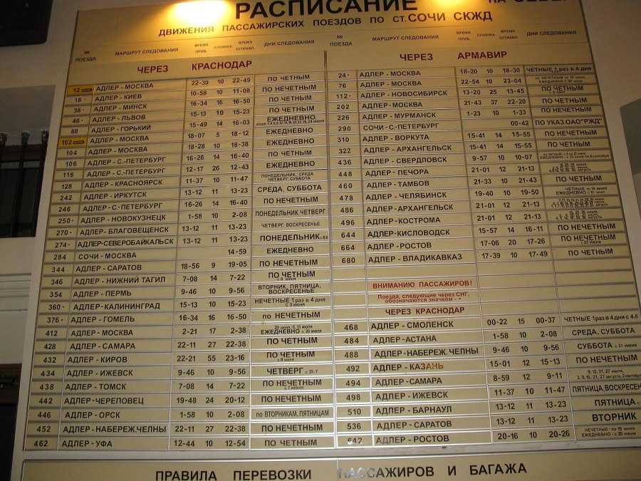 Поезд 247 Санкт-Петербург Анапа