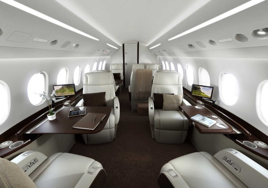 Dassault Falcon 2000s салон