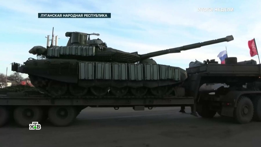 Т-90м колонна