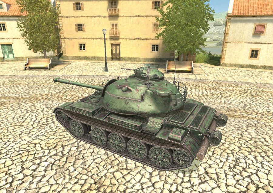 Т-54 танк сбоку