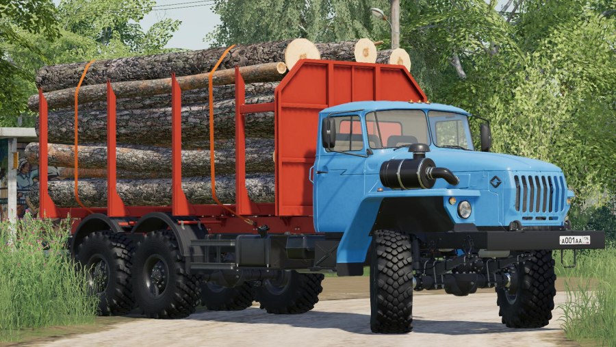 Fs19 мод Урал лесовоз