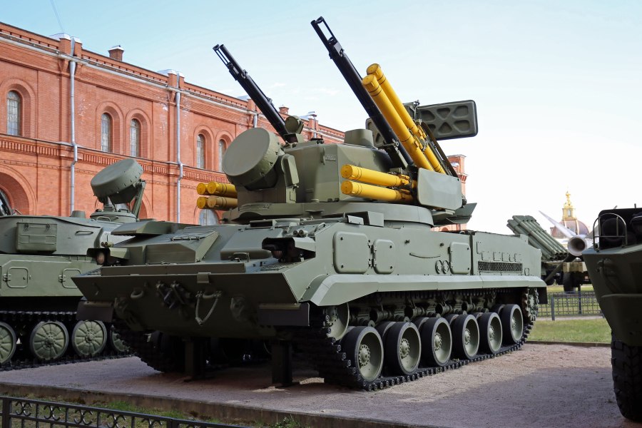 Зенитный ракетно-пушечный комплекс 2к22 "Тунгуска"