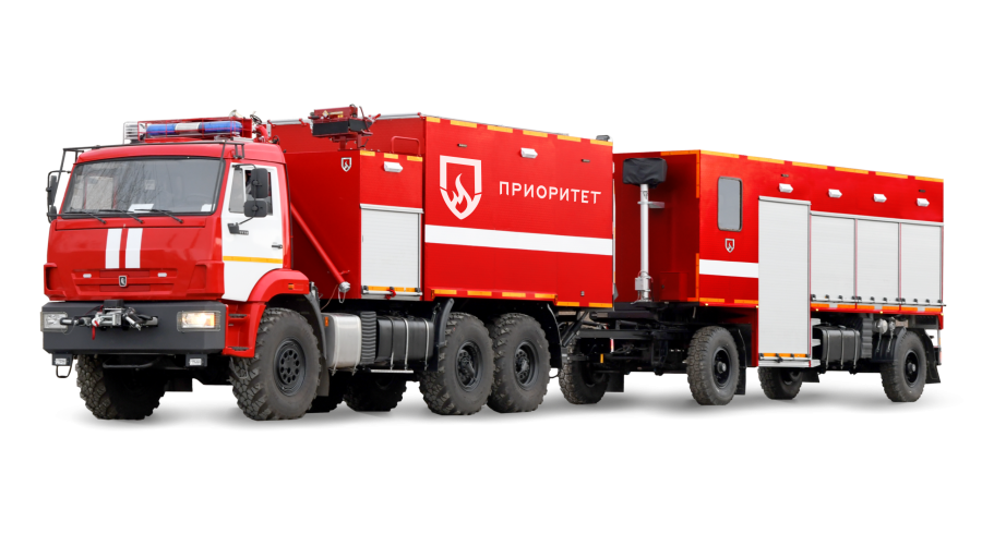 Тушение автомобиля пожарными