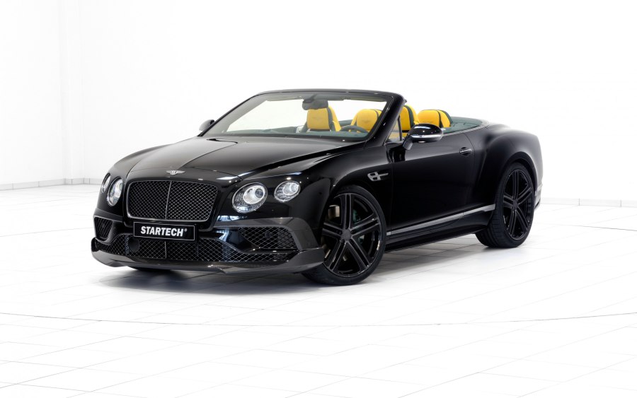 Bentley Continental gt черный кабриолет