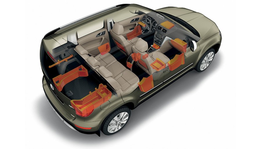 Skoda Roomster внутри сверху