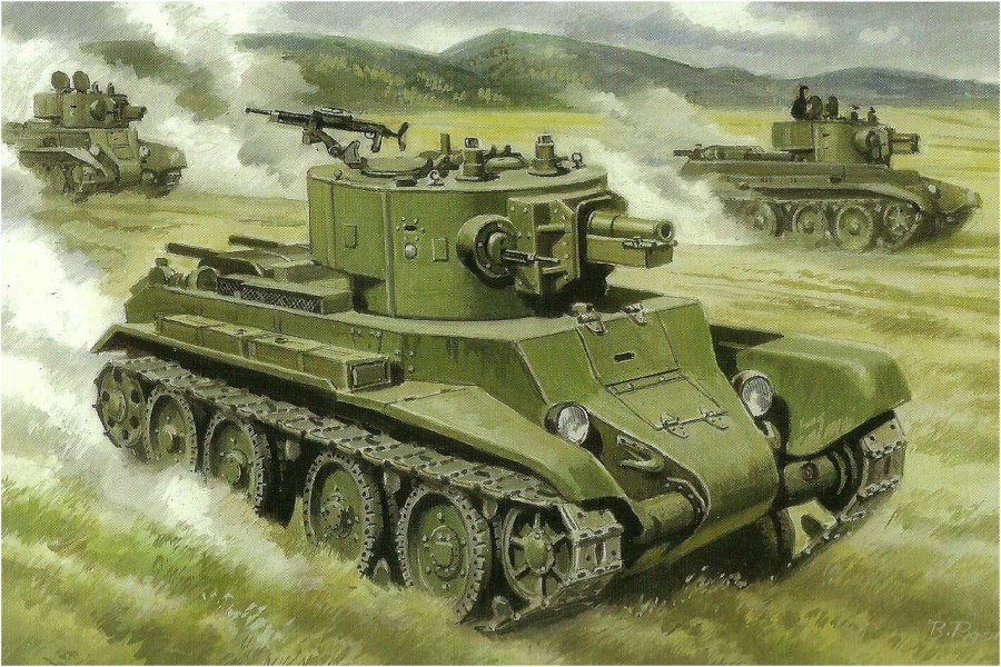 Танки СССР второй мировой БТ 7