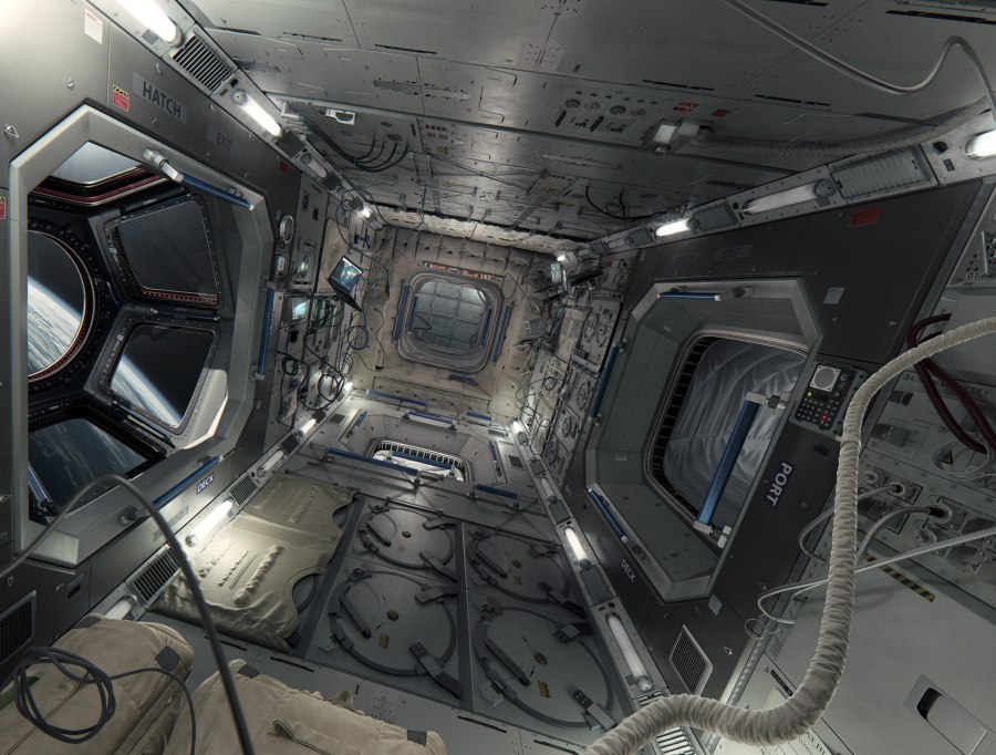 Sci-Fi Космическая станция 3d