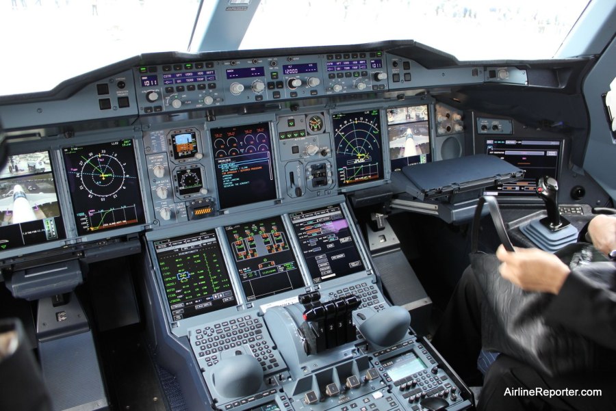 Кабина пилотов Аэробус 380