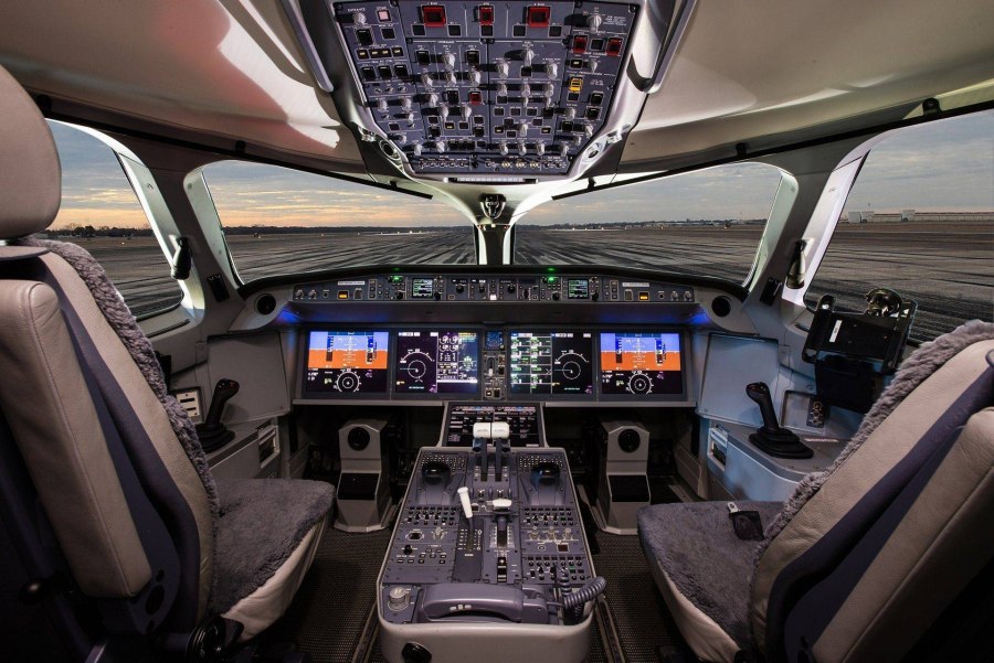 Airbus a220 кабина