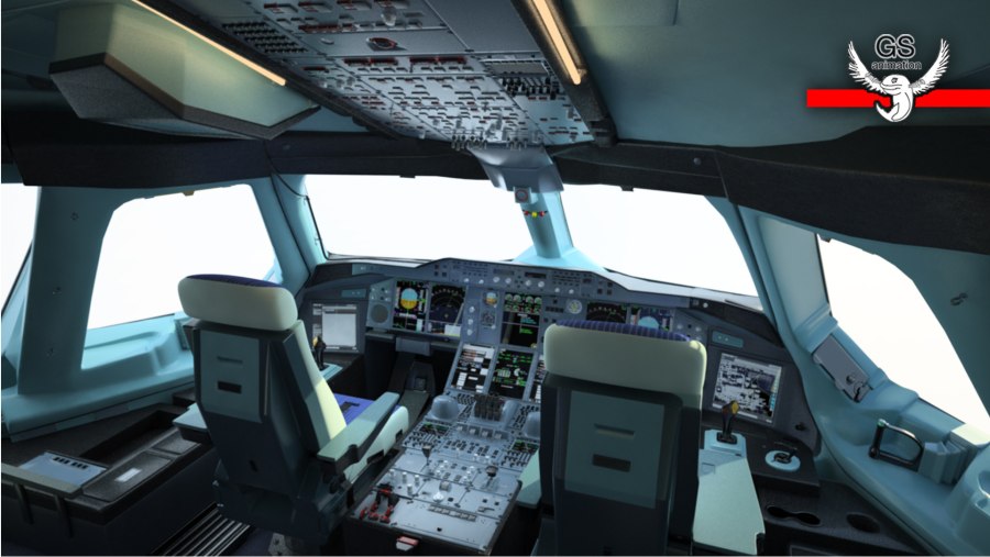 А380-800 кабина пилотов