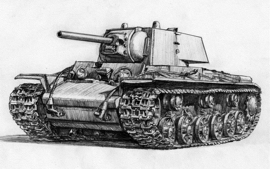 Танк кв-1 рисунок