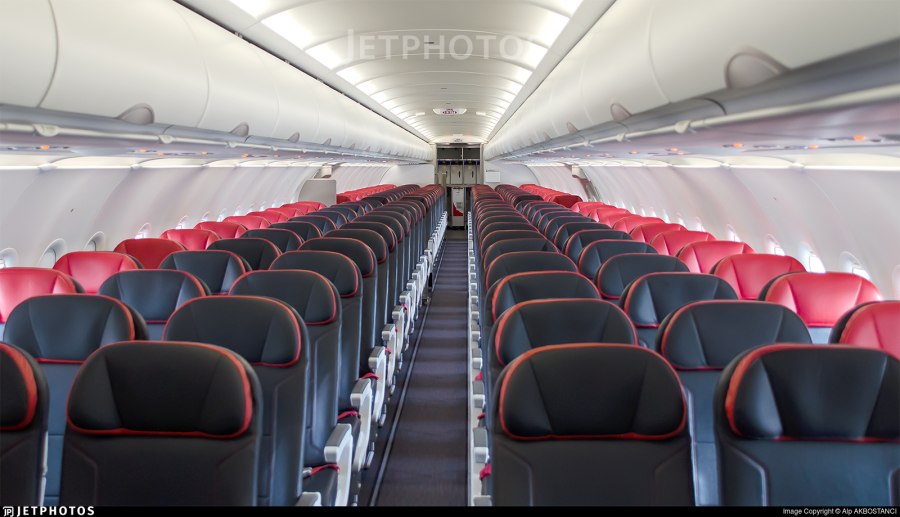 Airbus a321 Turkish Airlines салон