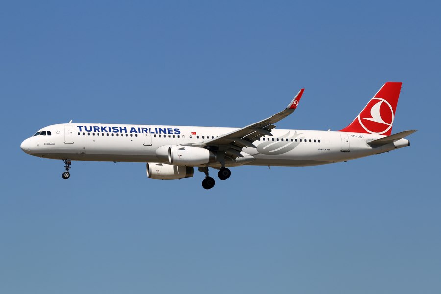 Airbus a321-231 узкофюзеляжный турецкие авиалинии