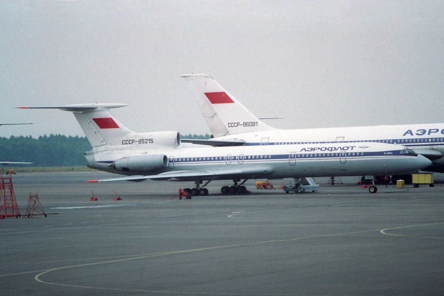 Ту 154 Аэрофлот 1990