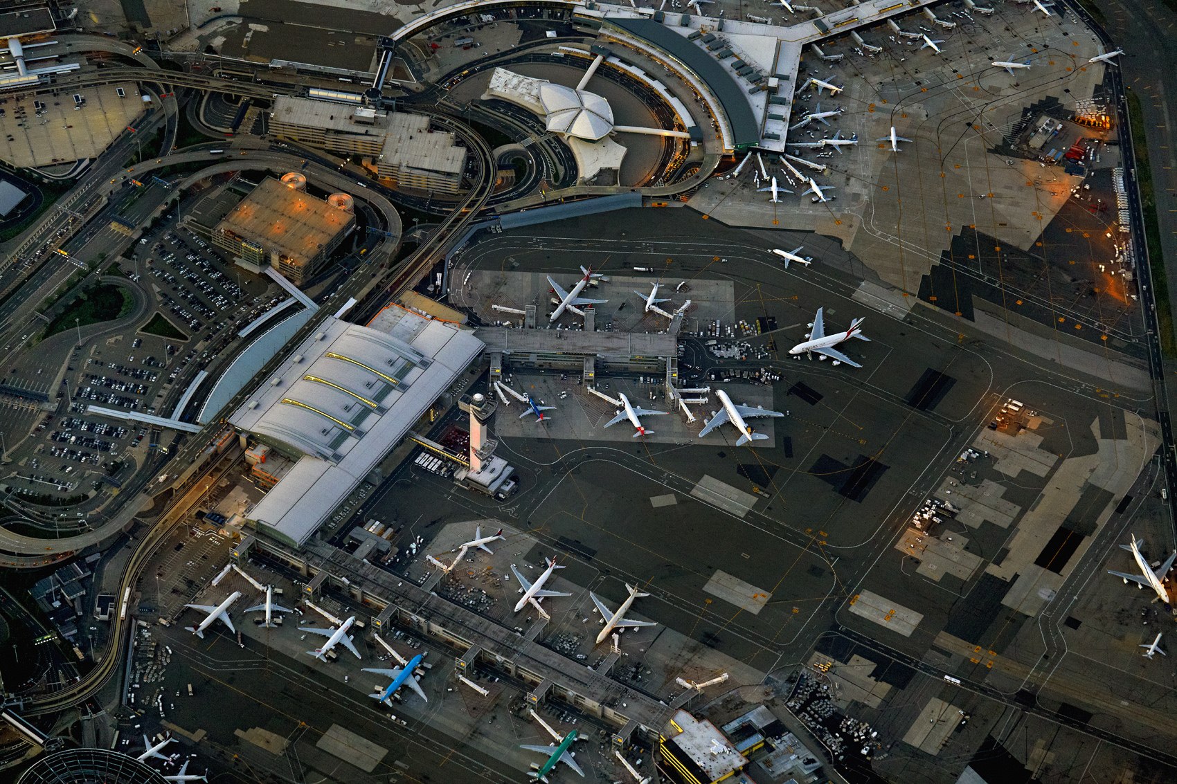 Аэропорт Лос-Анджелеса вид сверху