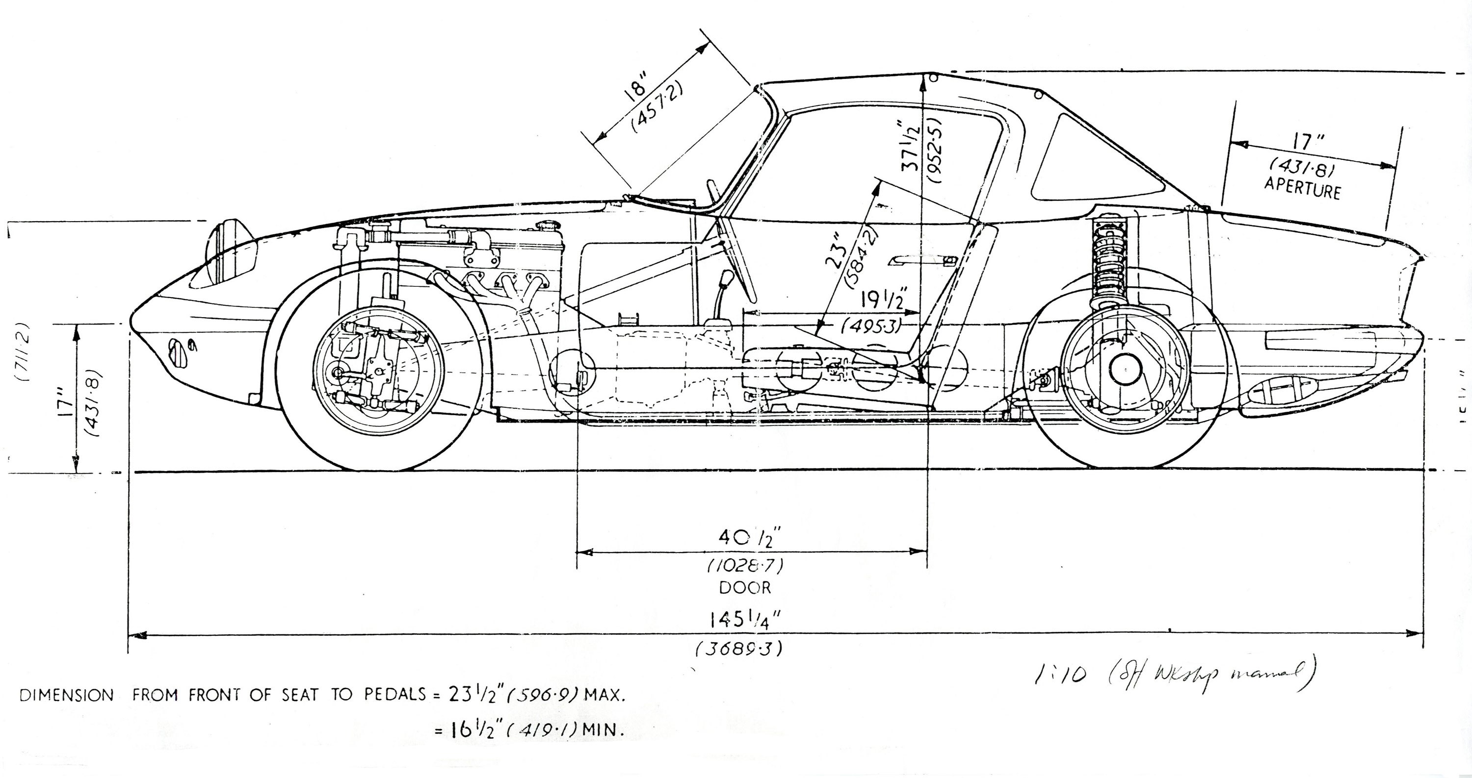 Супер чертежи. Чертеж рамы Лотус 7. Lotus elan Chassis. Рама Лотус Elise чертежи. Lotus super Seven чертеж.