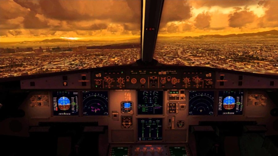 Boeing 320 кабина