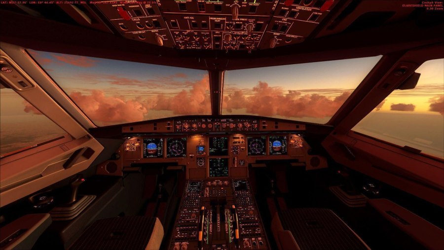 Boeing 320 кабина