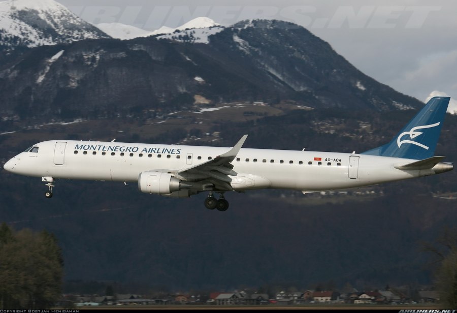 Embraer 195 Montenegro Airlines