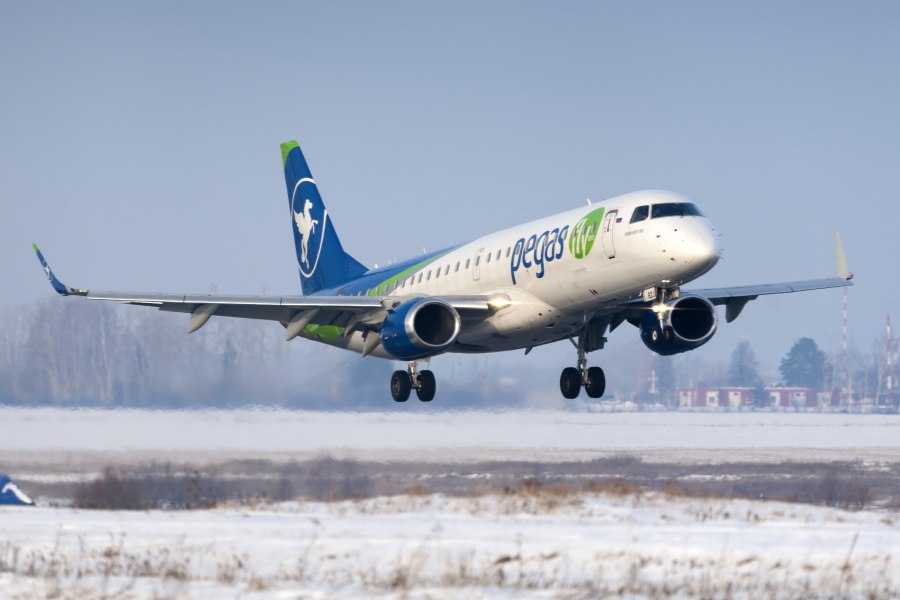 E190 самолет Pegas Fly