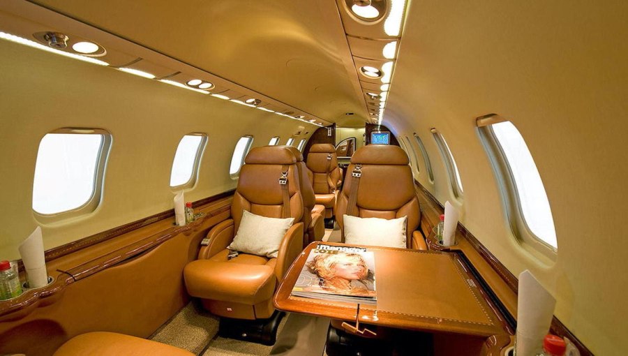 Learjet 45xr салон