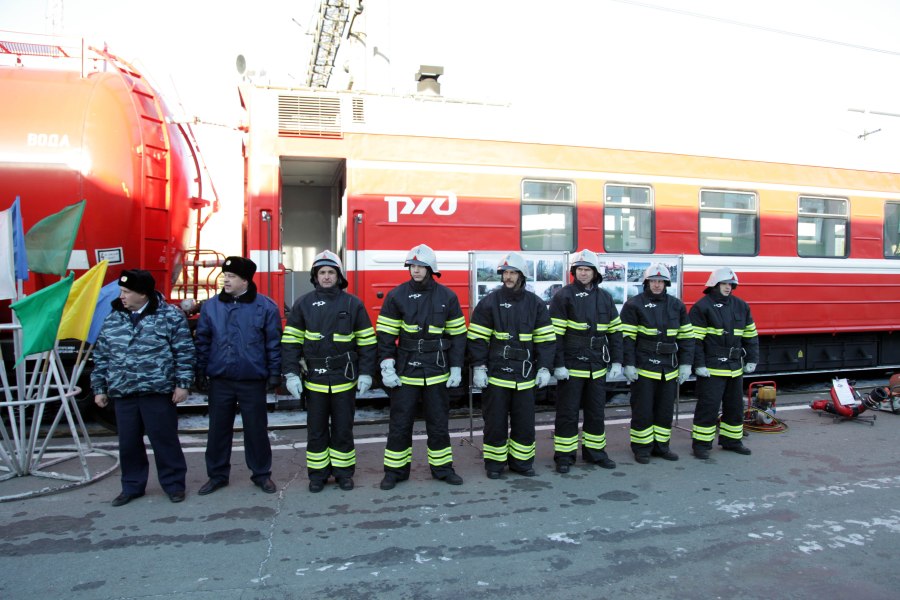 Новый пожарный поезд