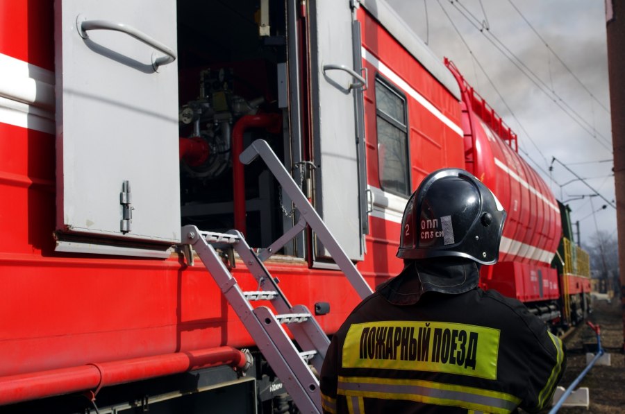 Пожарный поезд СПБ