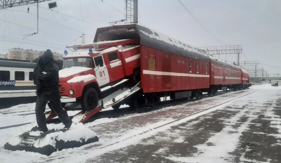 Пожарный поезд Асино