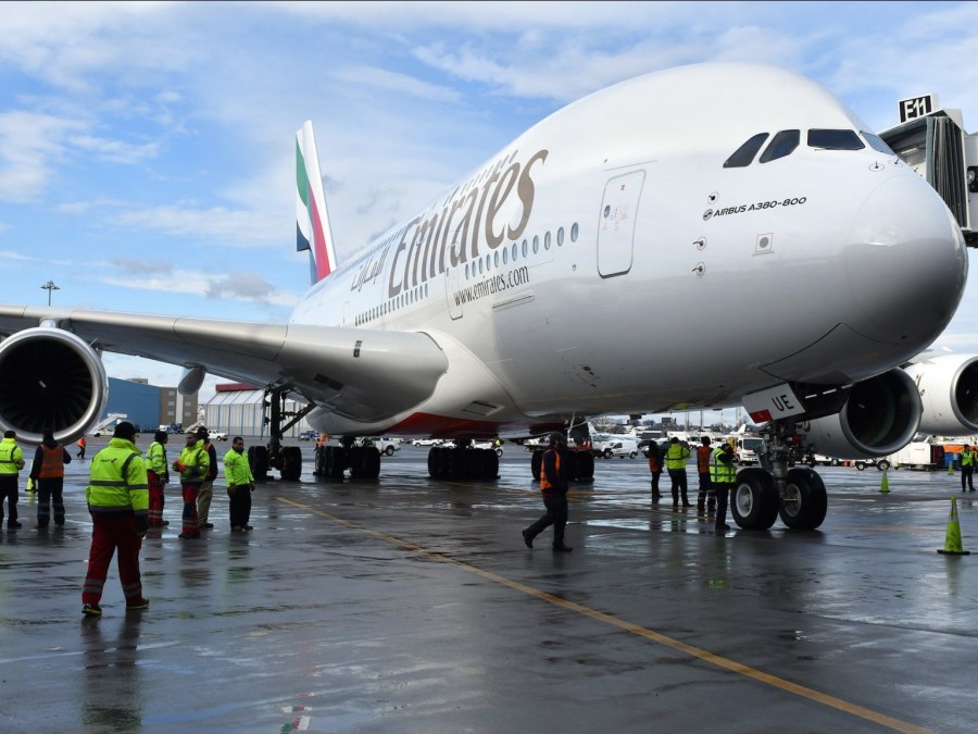 Airbus a380 в Греции
