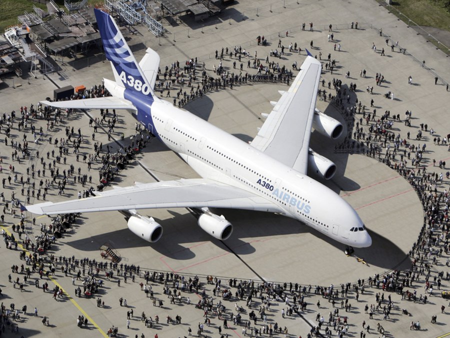 Airbus a380 сравнение с человеком