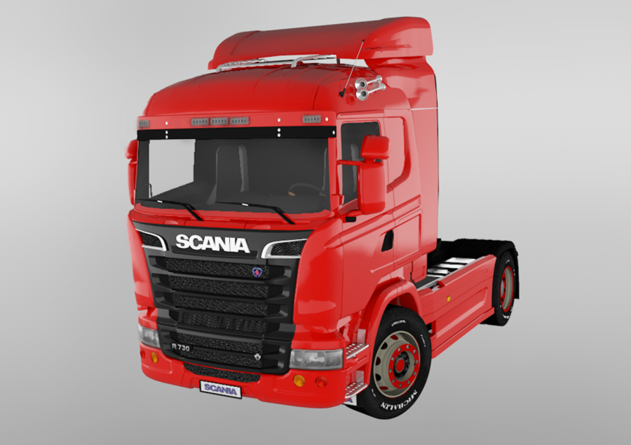 Scania v8 r730 модель м 1/64