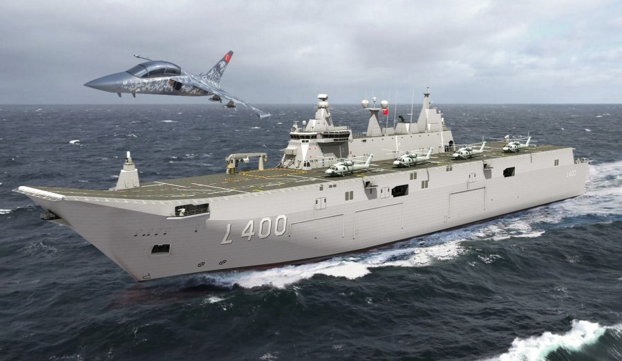 Десантный корабль ВМФ Турции TCG Anadolu (l-408)