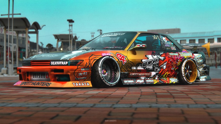Nissan Silvia s13 с боку