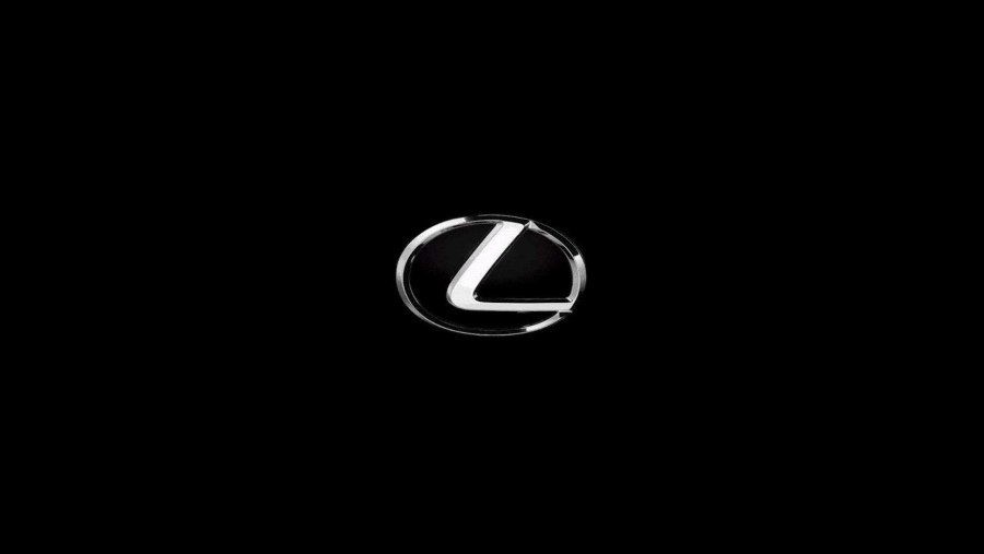 Lexus логотип на черном