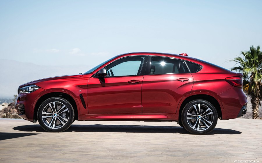 BMW x6m красный