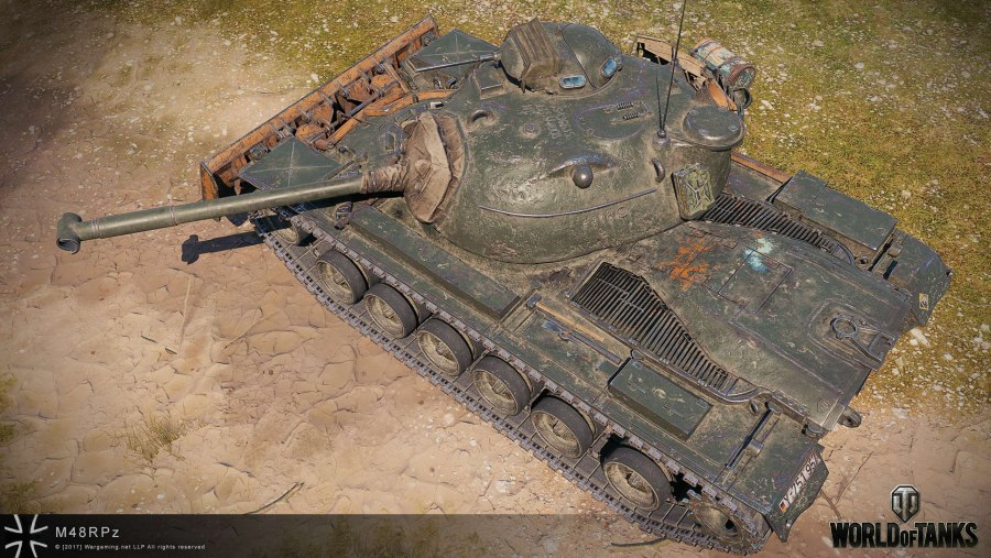 Танк m48a2 Räumpanzer скорость