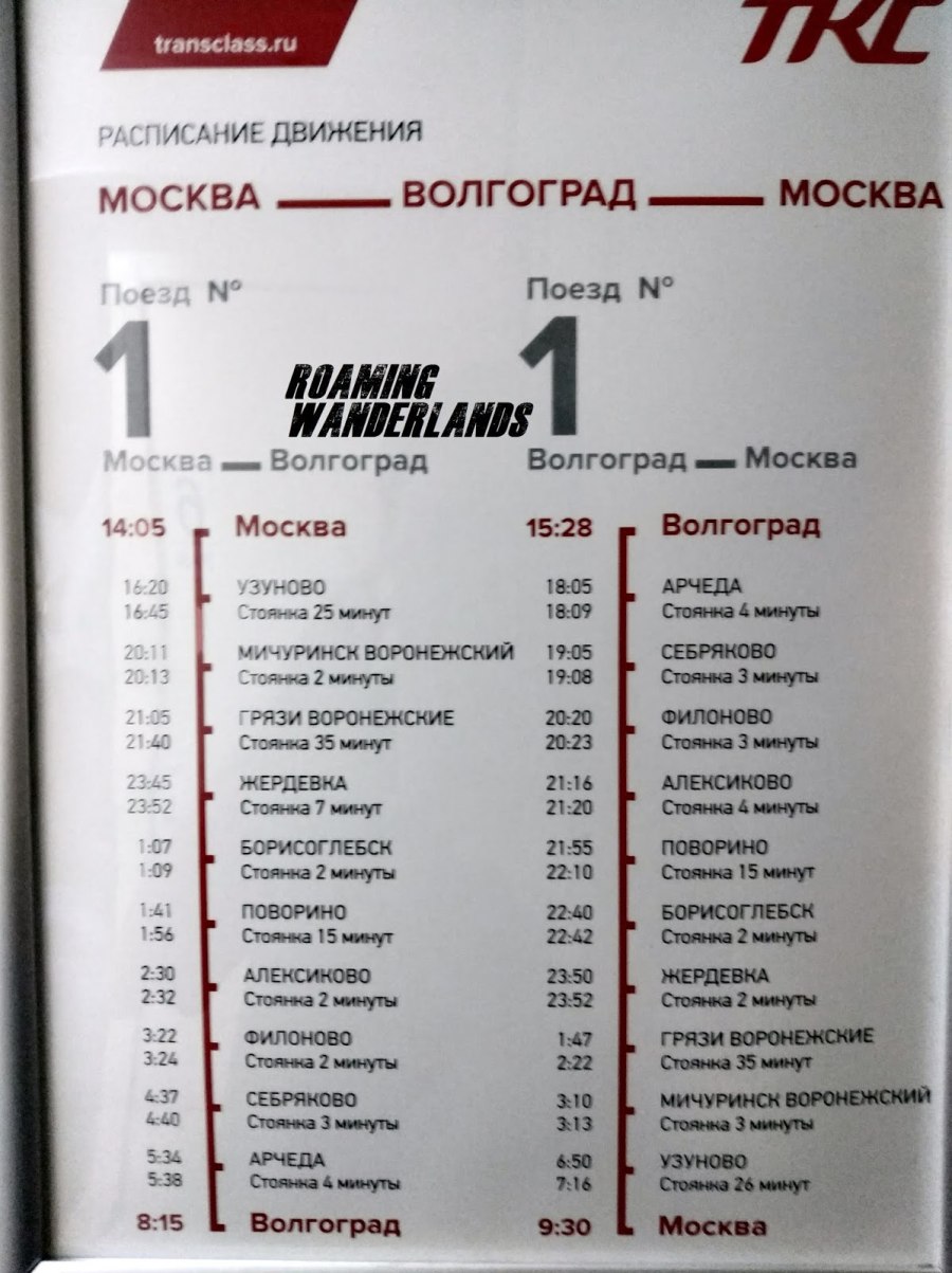 Расписание поездов Саратов Волгоград