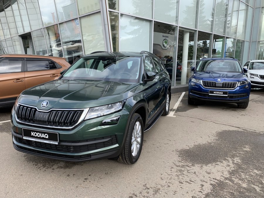 Skoda Kodiaq зеленый