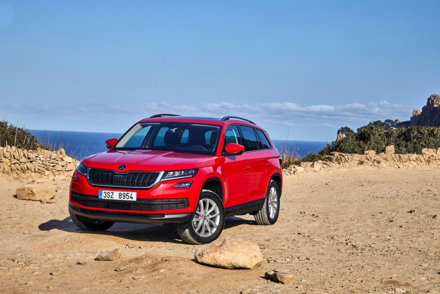 Skoda Kodiak белый металлик