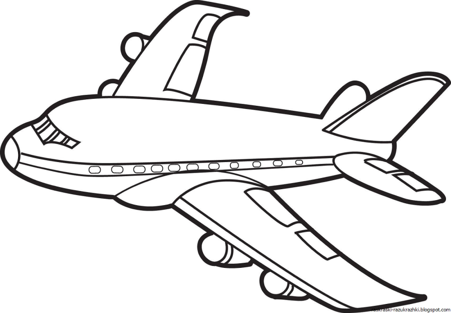 Раскраска самолет Боинг 747