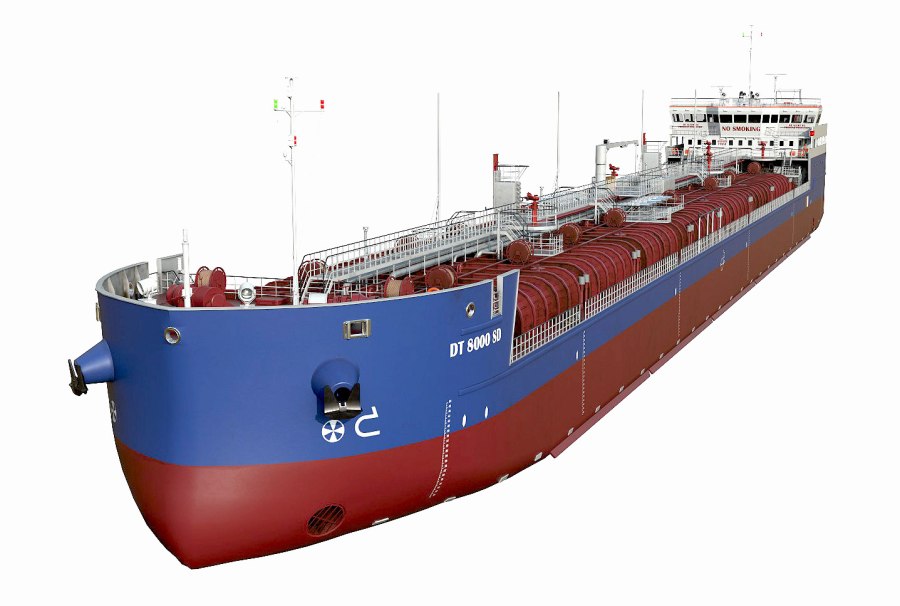 Танкер Речной 3d model