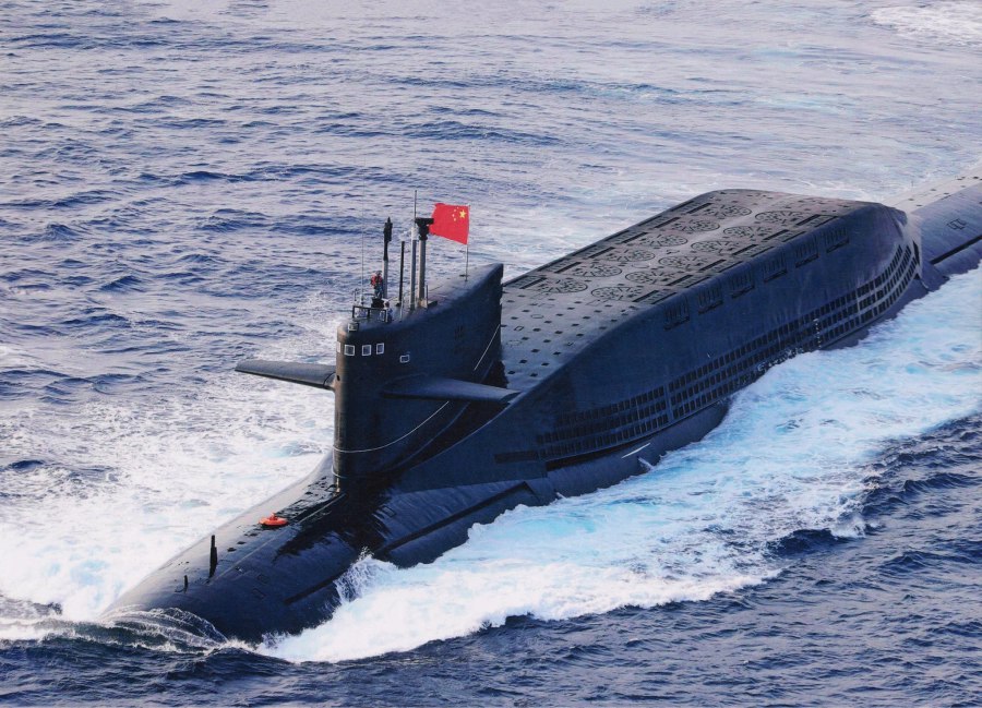 Китайская АПЛ Type 094a разрез