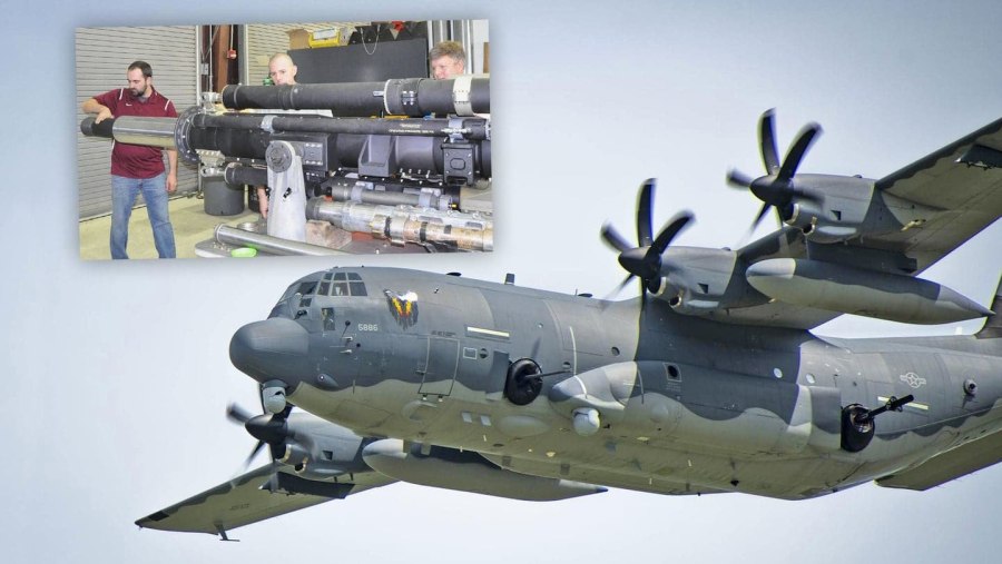 Гаубицу m102 на самолетах AC-130w и AC-130j