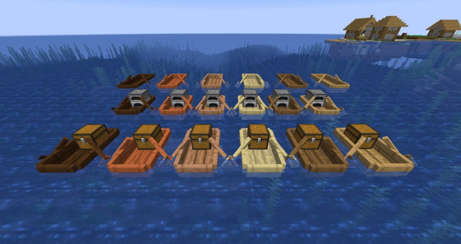 Лодка Minecraft 1.12.2