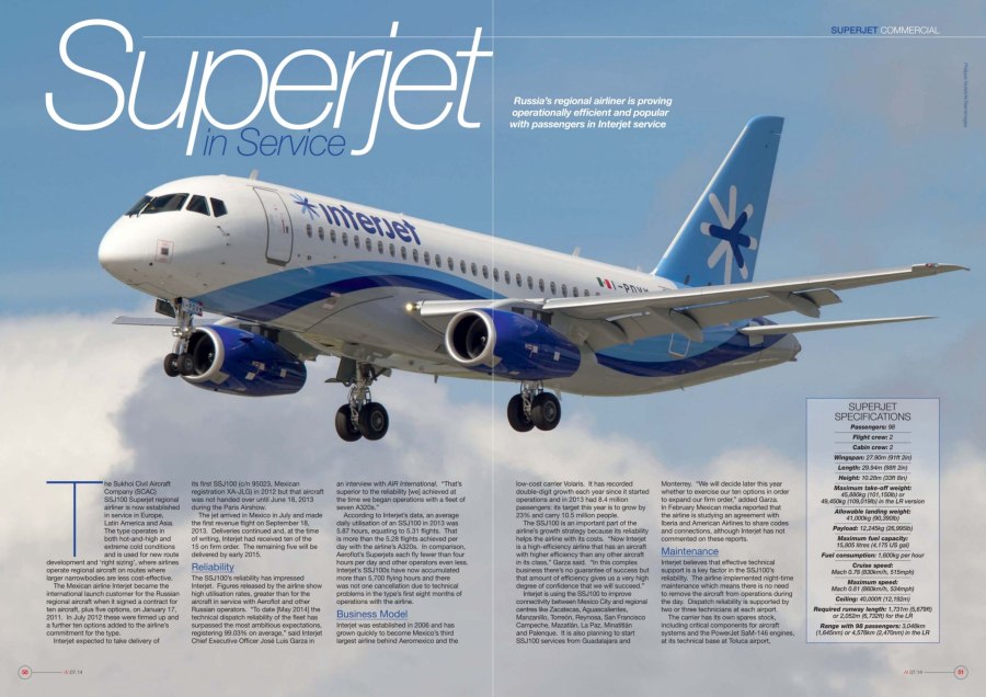 Сухой Superjet 100 чертеж