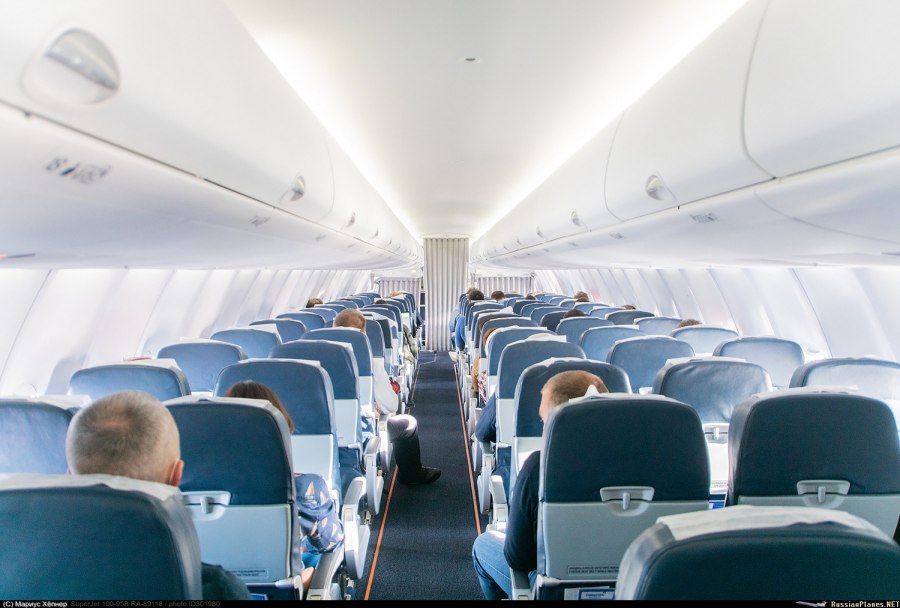 Sukhoi Superjet 100-95 ИРАЭРО внутри